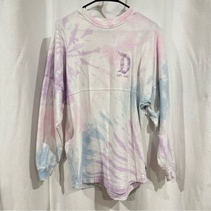 82. DISNEYLAND DISNEY TIE DYE SPIRIT JERSEY SMALL/PTP:22”/LENGTH:30”